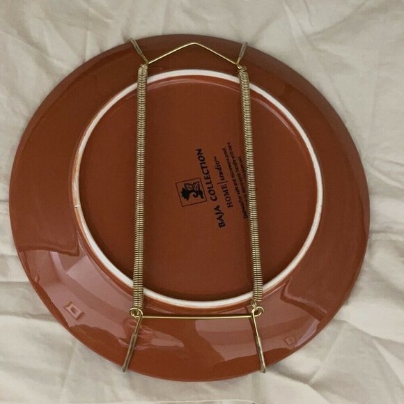 Baja Collection Round & Square Floral Plate Set (2) - Picture 11 of 12